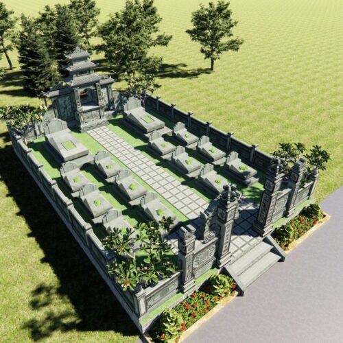 Khuôn viên lăng mộ - Mẫu 08